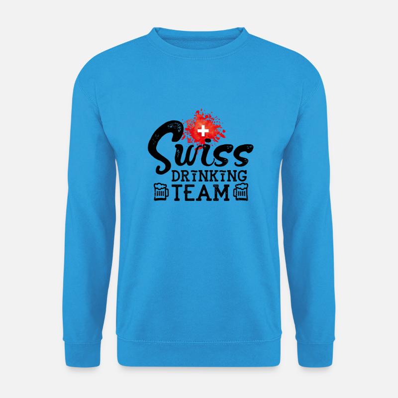 swiss drinking team - Unisex Pullover - Meeresblau