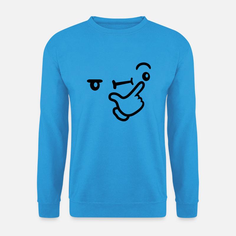 Icon Expression réfléchie du visage - Sweat-shirt Unisexe - bleu mer
