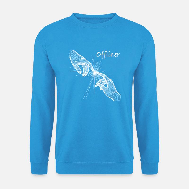 Hände Offliner - Unisex Pullover - Meeresblau