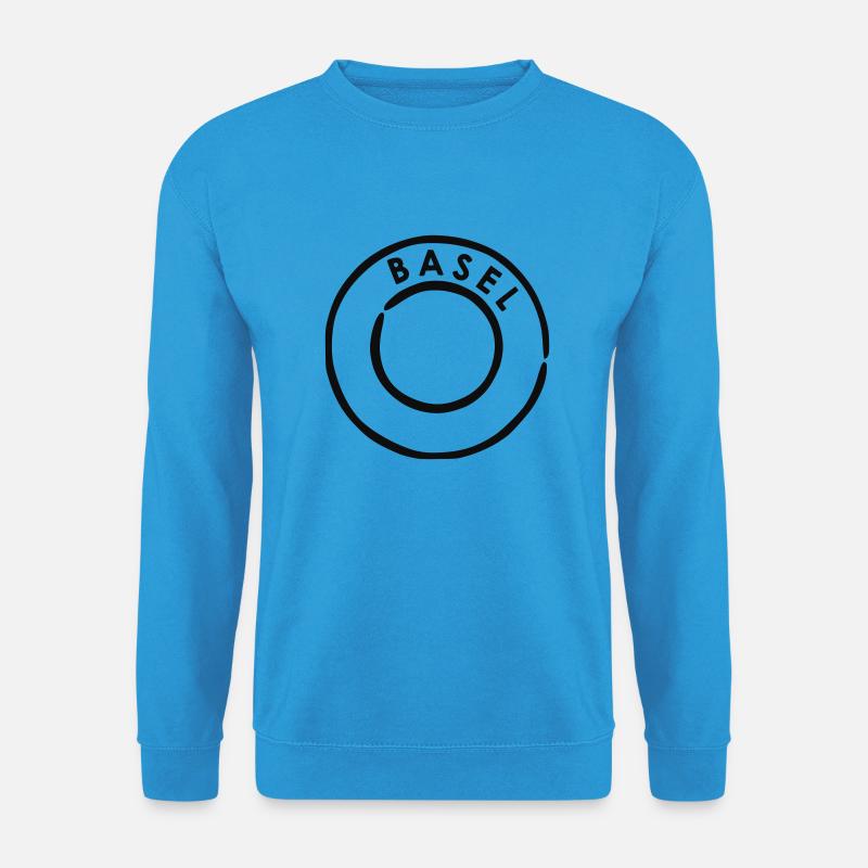 Basel Poststempel - Unisex Pullover - Meeresblau