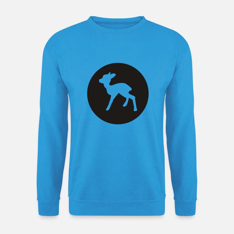 Reh (negativ) - Unisex Pullover - Meeresblau