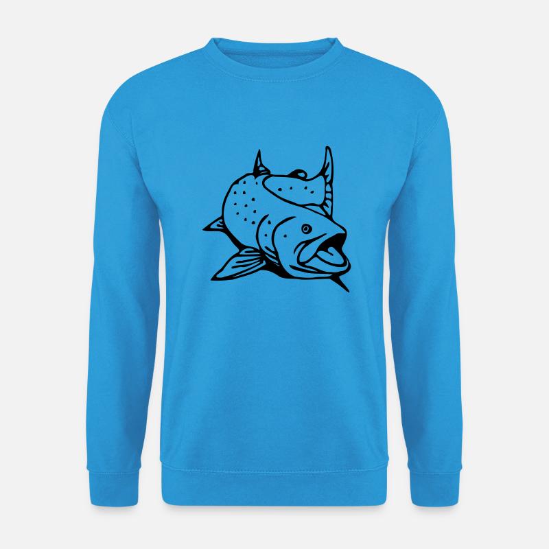 huchen solo - Unisex Pullover - Meeresblau