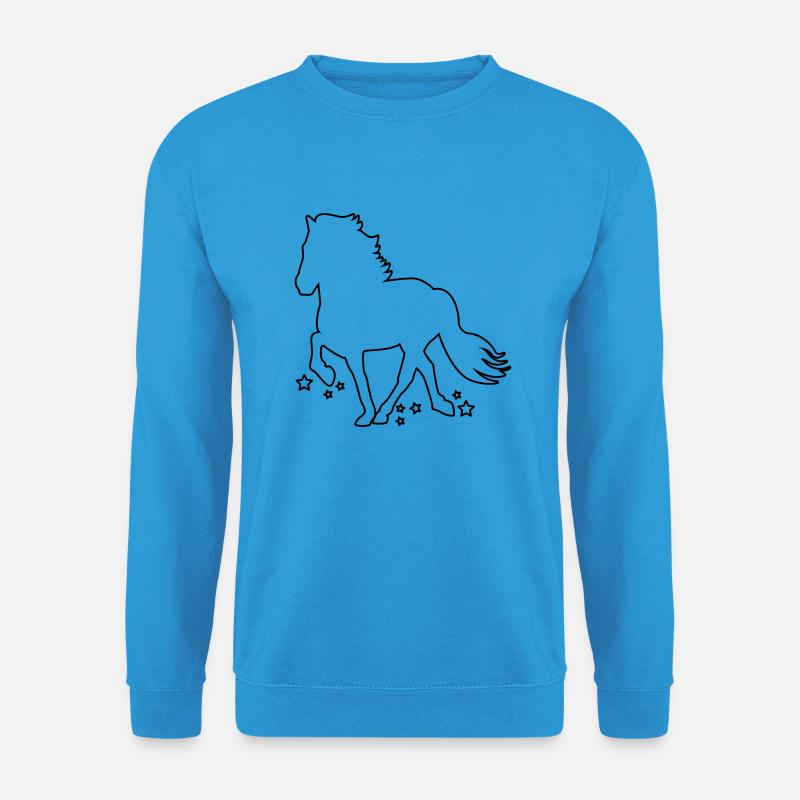Tölter outline Stern - Unisex Pullover - Meeresblau