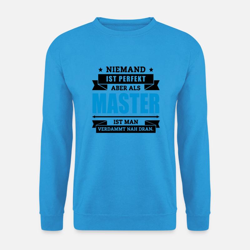 Funshirt Master - Unisex Pullover - Meeresblau