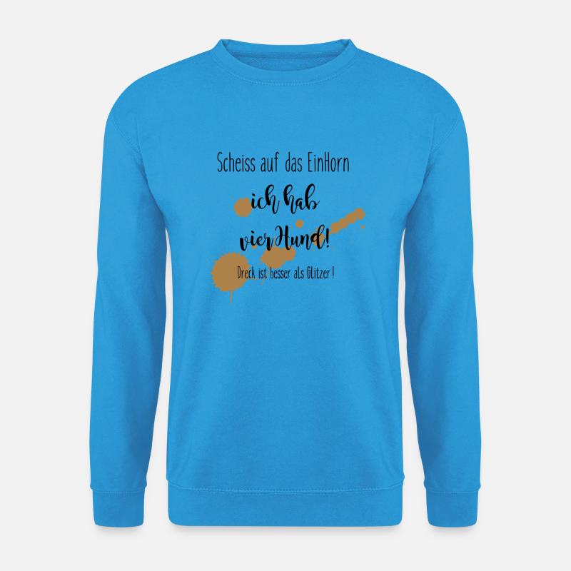1Horn-4Hund - Unisex Pullover - Meeresblau