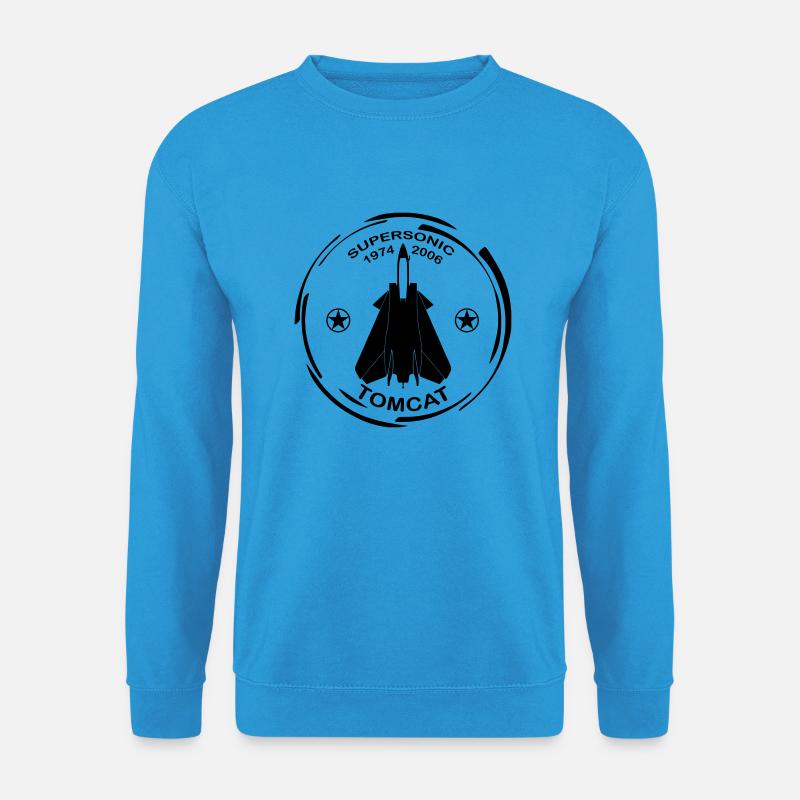 Flugzeug F14 Tomcat - Unisex Pullover - Meeresblau