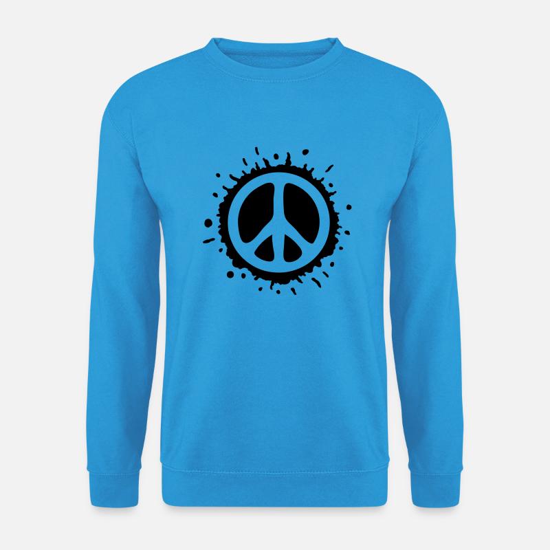 Peace (Splash) - Unisex Pullover - Meeresblau