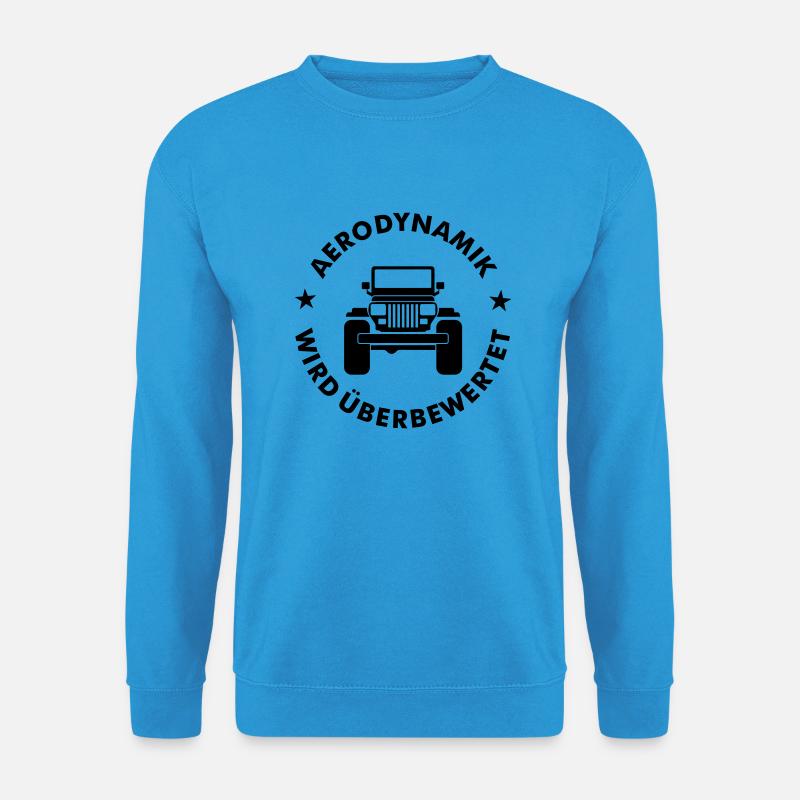 Aerodynamik Jeep YJ - Unisex Pullover - Meeresblau