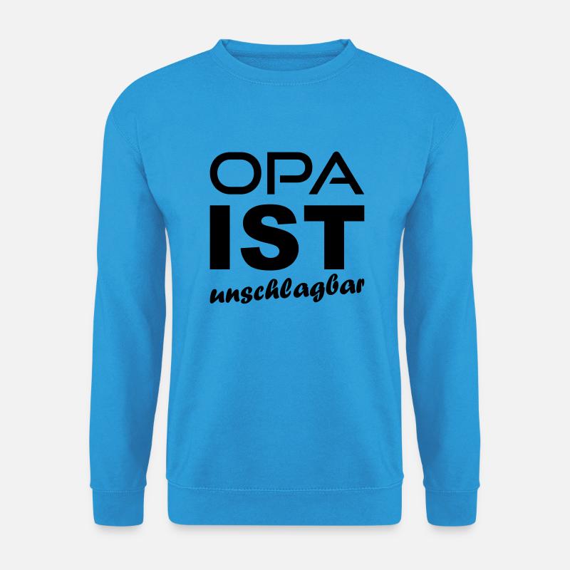 Opa ist unschlagbar - Unisex Pullover - Meeresblau
