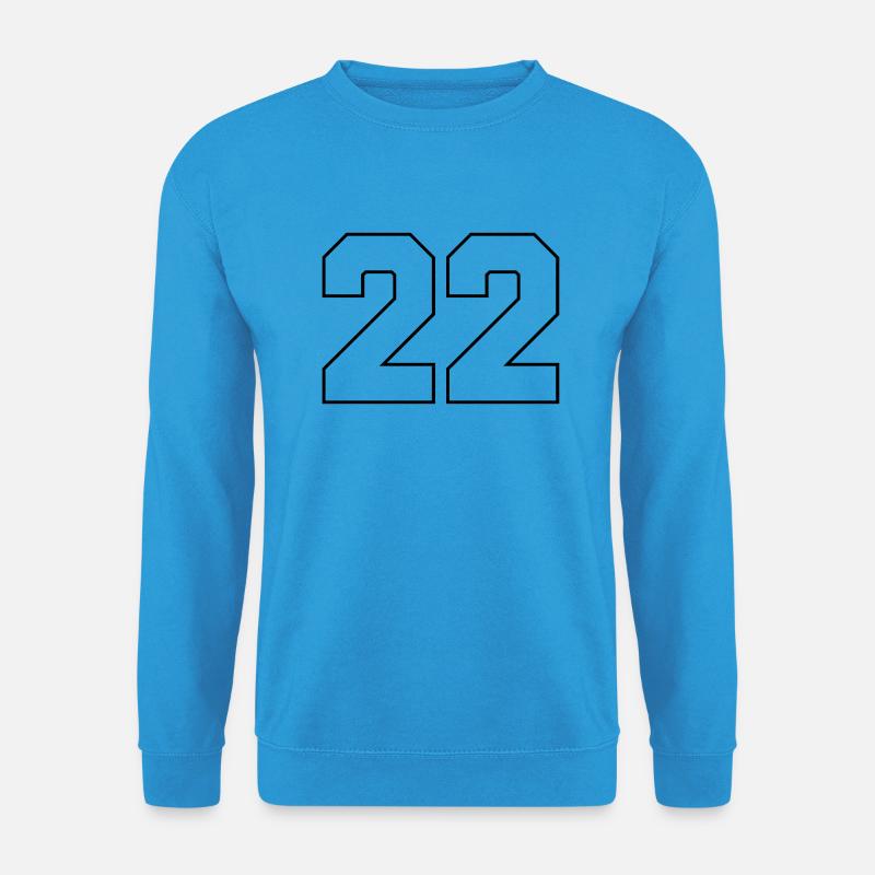 22 - Unisex Pullover - Meeresblau