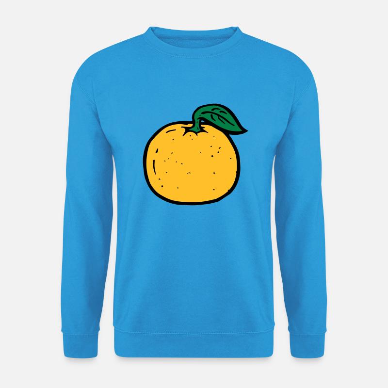 orange - Unisex Pullover - Meeresblau