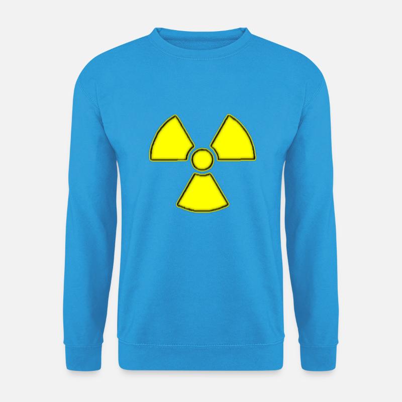 Atomzeichen gelb - Unisex Pullover - Meeresblau