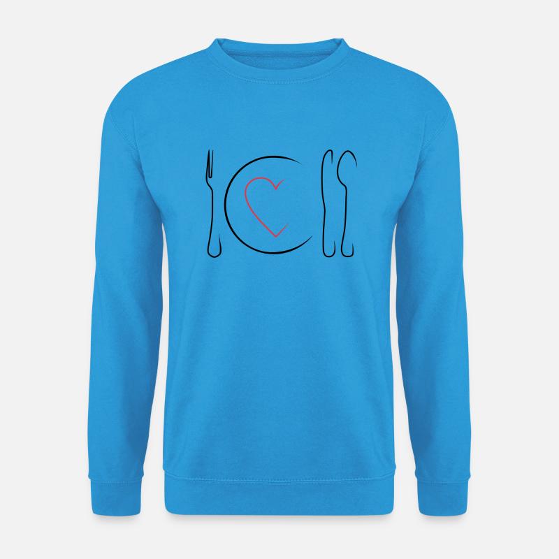 essen - Unisex Pullover - Meeresblau