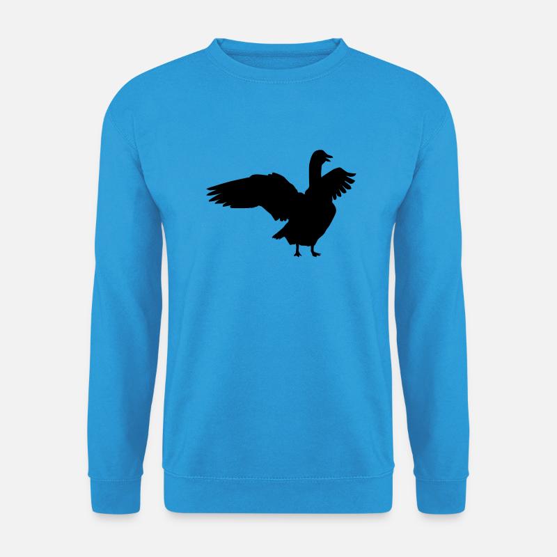 Gans-1 - Unisex Pullover - Meeresblau