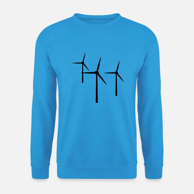 wind_wheel__1__f1 - Unisex Pullover - Meeresblau