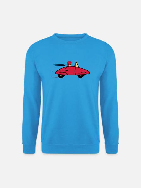 Auto Sportwagen schnell Frau Wagen - Unisex Pullover - Meeresblau