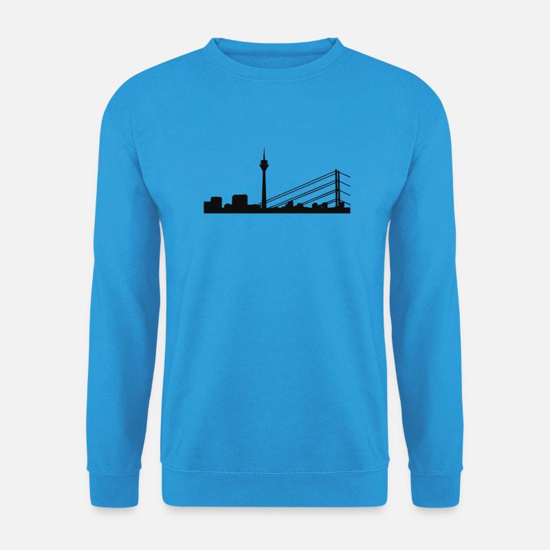 Düsseldorf Panorama - Unisex Pullover - Meeresblau