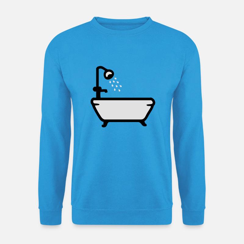 Badewanne - Dusche - Unisex Pullover - Meeresblau