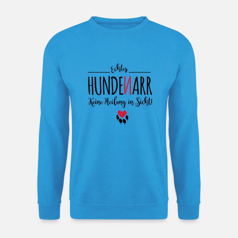 Hunde-Narr - Unisex Pullover - Meeresblau