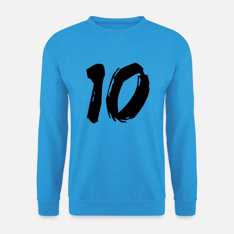 Brushed 10 - Unisex Pullover - Meeresblau