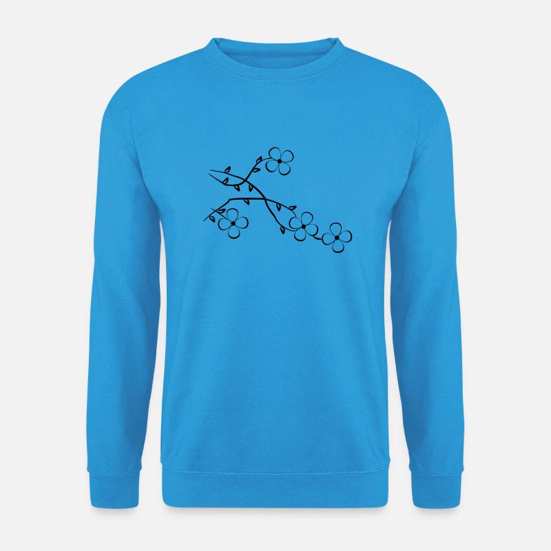 Blumen - Unisex Pullover - Meeresblau