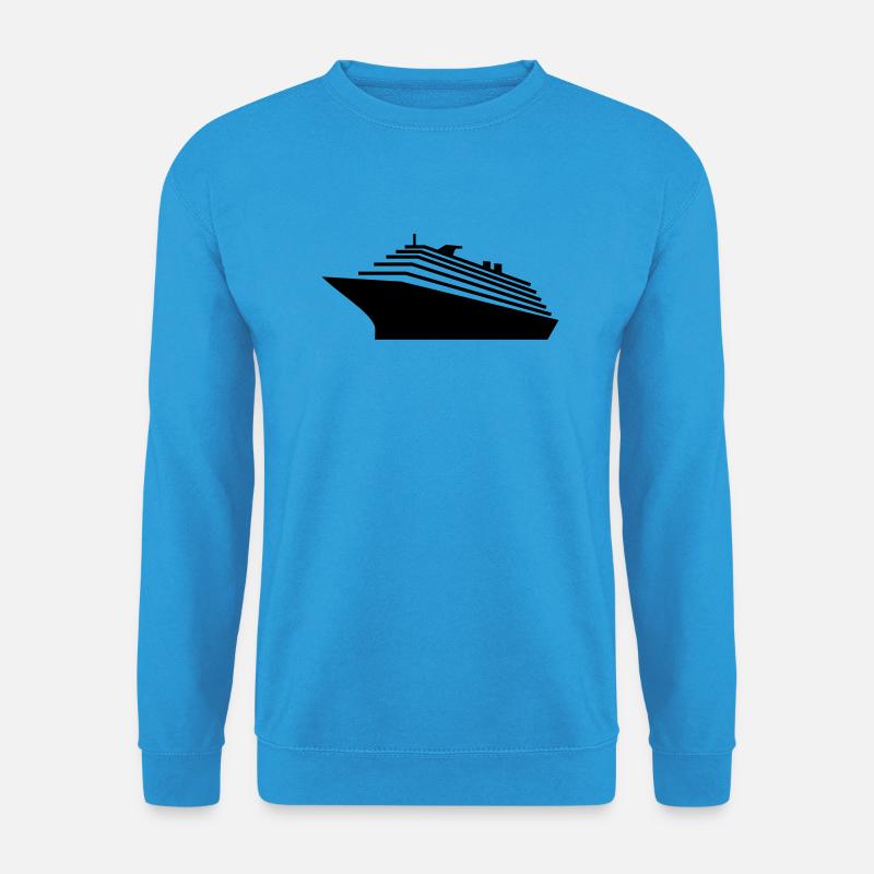 Kreuzfahrtschiff / cruiser (1c) - Unisex Pullover - Meeresblau