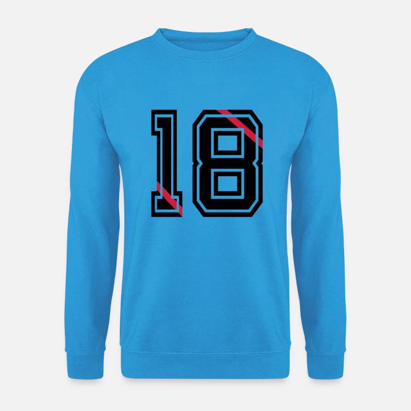 18 - Unisex Pullover - Meeresblau