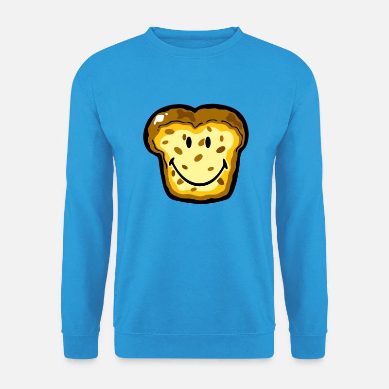 Smiley Bread - Unisex Pullover - Meeresblau