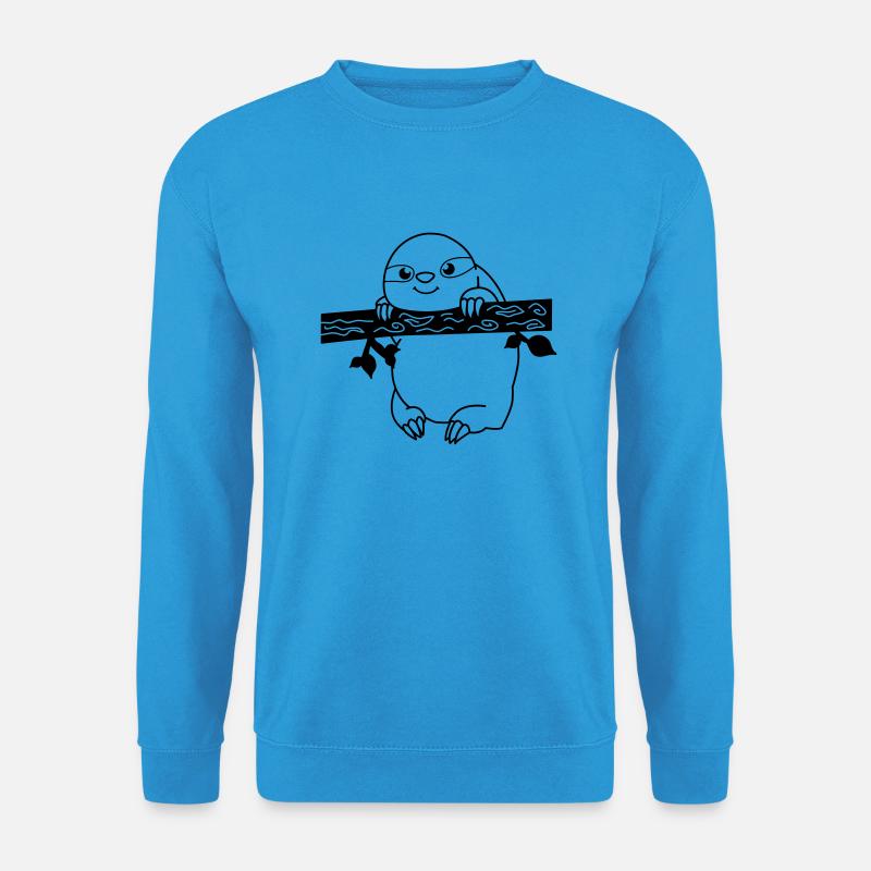 faultier_01 - Unisex Pullover - Meeresblau