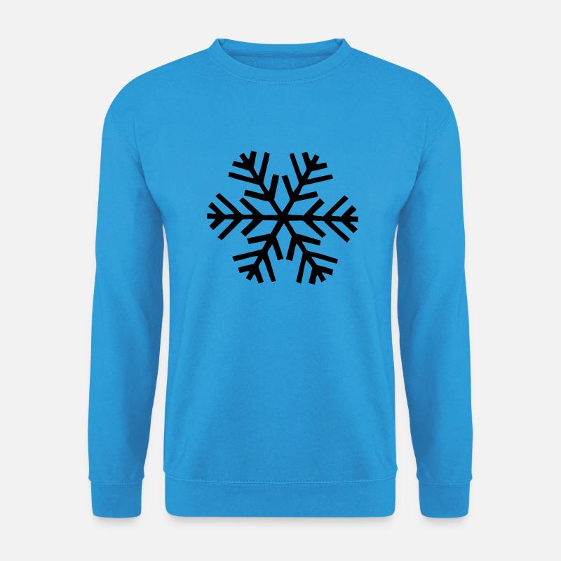 schneeflocke schnee - Unisex Pullover - Meeresblau