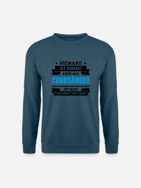 Funshirt Chorsänger - Unisex Pullover - Meeresblau