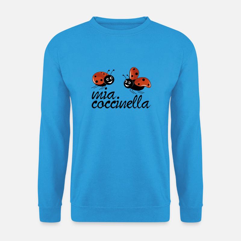 Marienkäfer mit meinem Text Marienkäfer - Unisex Pullover - Meeresblau