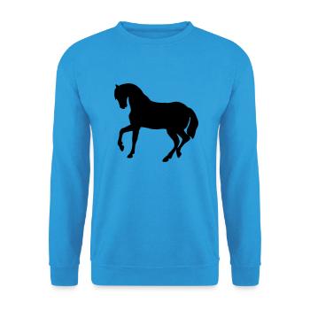 Cute Pony - Unisex Sweatshirt - sea blue - Front - Alina (178cm) & Michal (187cm)