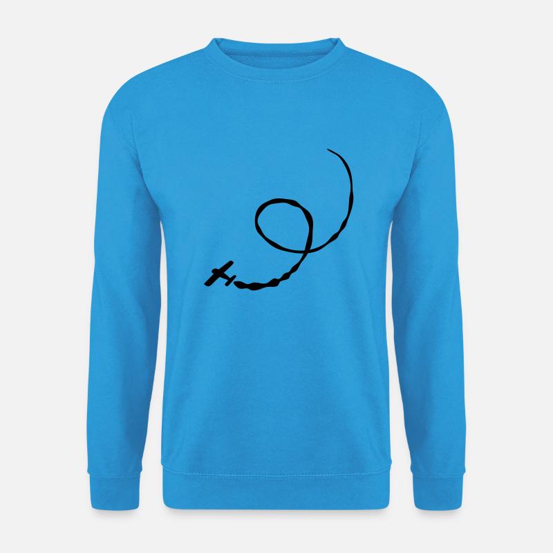 Stunt Flugzeug - Unisex Pullover - Meeresblau