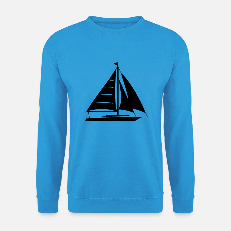 Segelboot - Unisex Pullover - Meeresblau