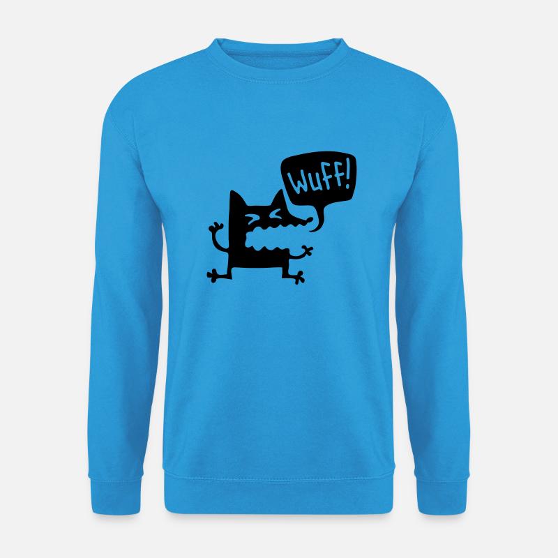 wuff - Hund - Unisex Pullover - Meeresblau