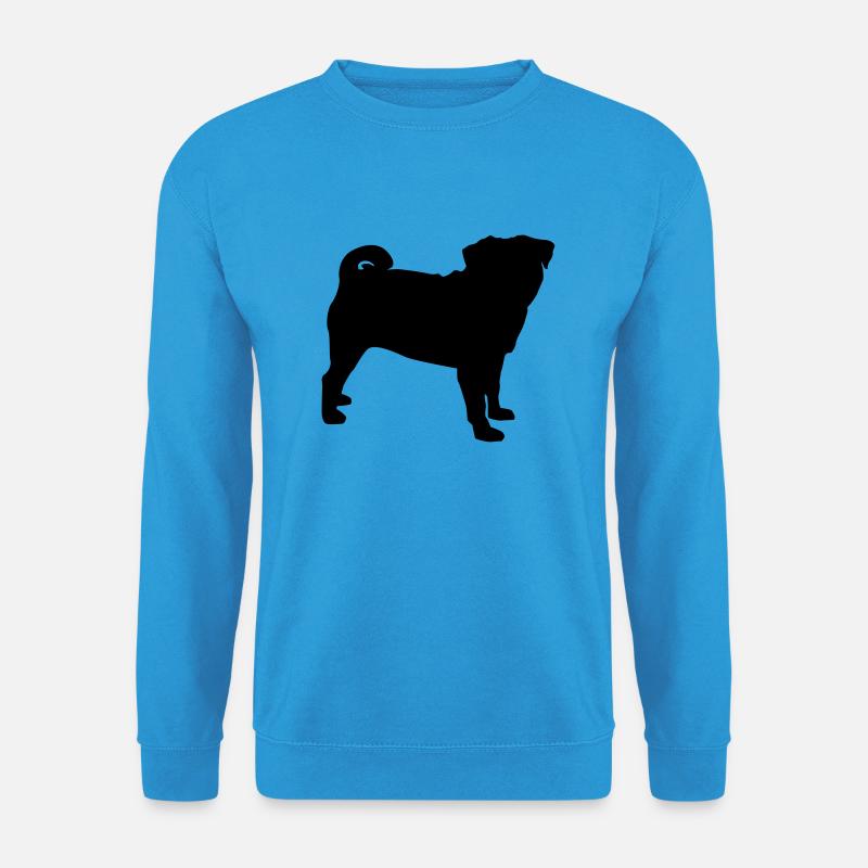 Mops - Unisex Pullover - Meeresblau