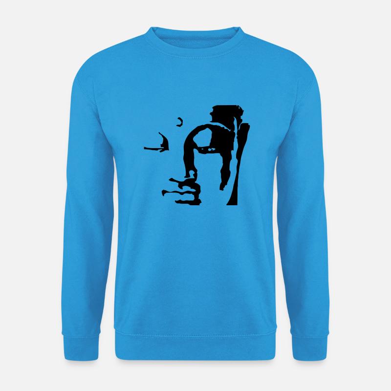 buddha face - Unisex Pullover - Meeresblau