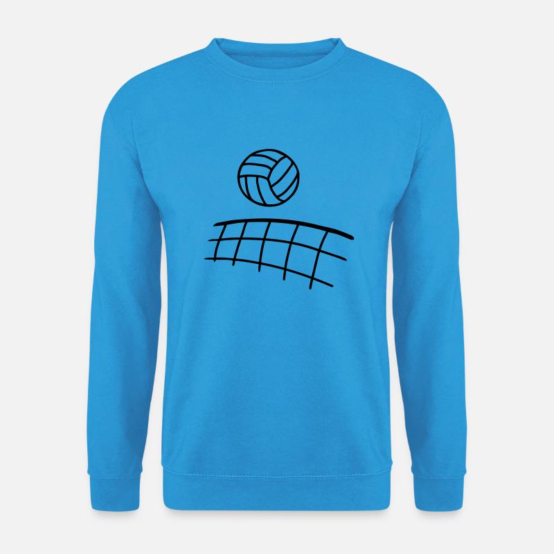 Volleyball - line - Unisex Pullover - Meeresblau
