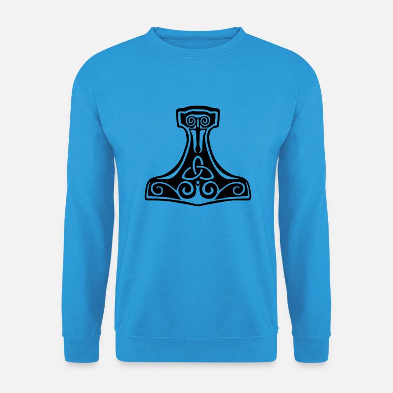 Thor Hammer Mjollnir Wikingersymbol - Unisex Pullover - Meeresblau