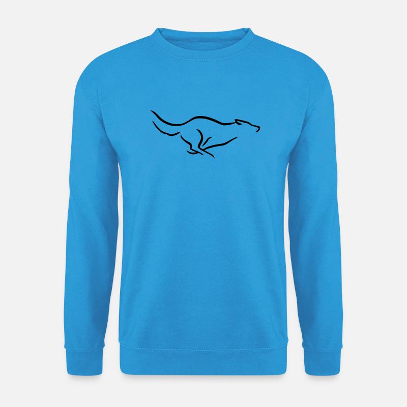 Runing Wolf - Unisex Pullover - Meeresblau