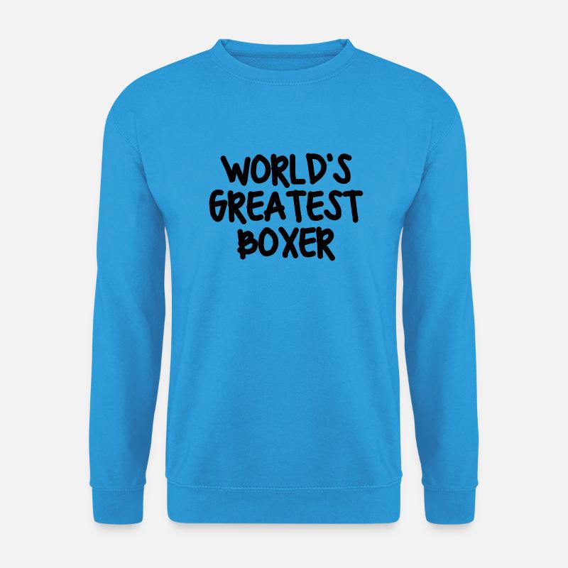 worlds greatest boxer - Unisex Pullover - Meeresblau