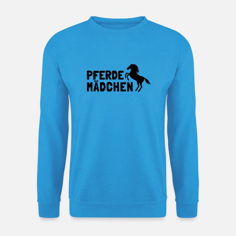 Pferdemädchen - Unisex Pullover - Meeresblau
