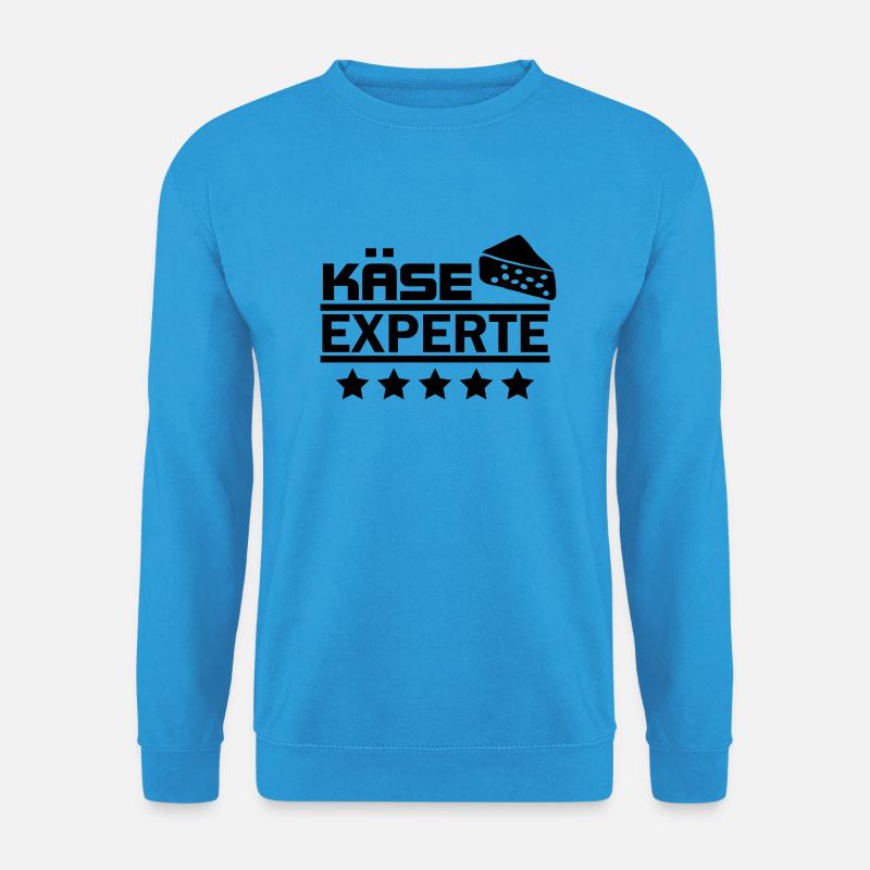 käse experte - Unisex Pullover - Meeresblau