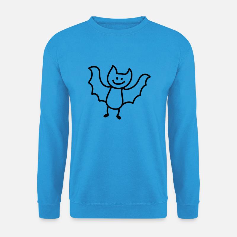 Fledermaus - Line - Unisex Pullover - Meeresblau