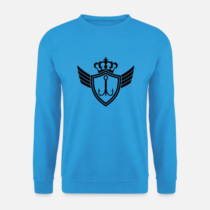 Fishhook Blazon - Unisex Pullover - Meeresblau