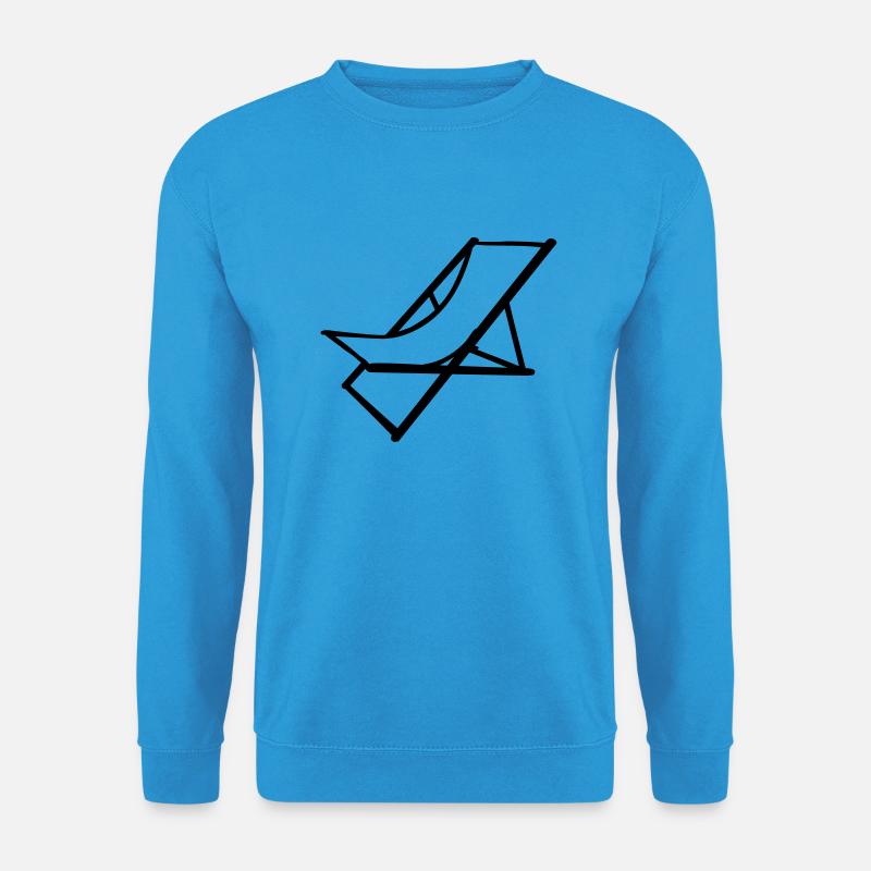 liegestuhl - Unisex Pullover - Meeresblau