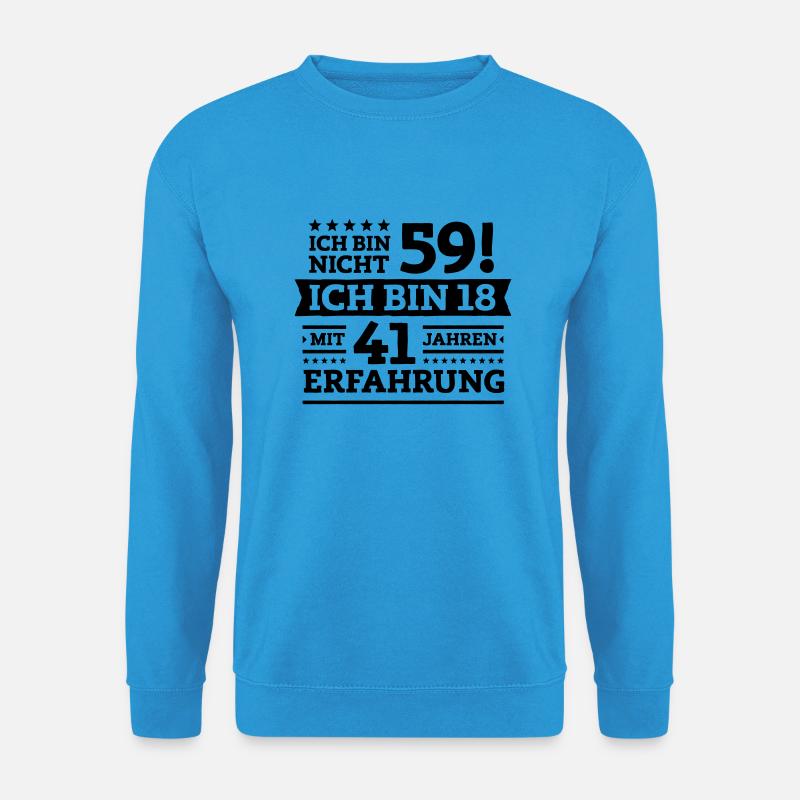 Zum 59. Geburtstag! - Unisex Pullover - Meeresblau