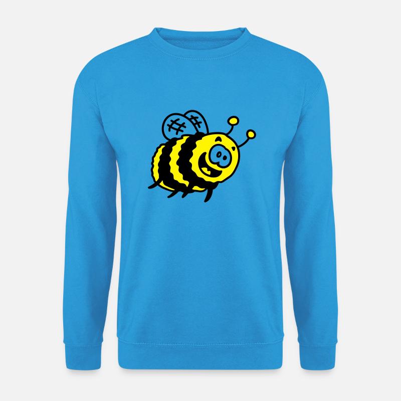 lustige Hummel - Unisex Pullover - Meeresblau