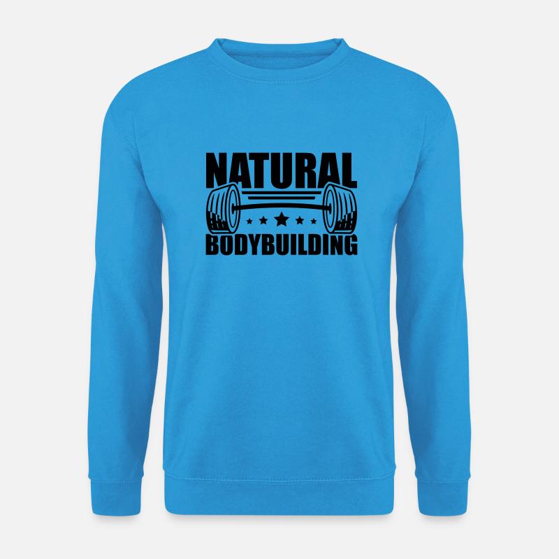 natural_bodybuilding_pi1 - Unisex Pullover - Meeresblau